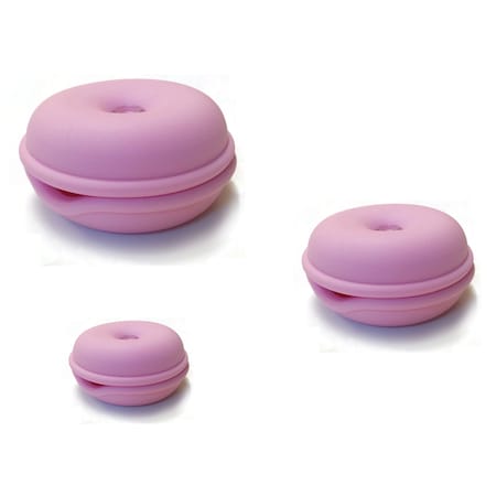 Electriduct Cable Turtle Organizer 3pc Set- Mini, Small, Large- Pink TURTLE-SET3-PK